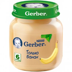 Пюре Gerber банан с 6 мес 130 г