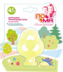 Прорезыватель Пома силиконовый дерево с 4 мес.