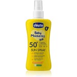 Спрей солнцезащитный для детей, Chicco (Чикко ) 150 мл Беби моментс 0+ SPF 50+