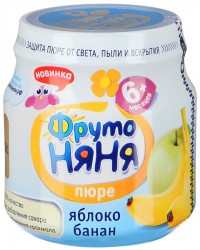 Пюре Фрутоняня яблоко банан 100 г
