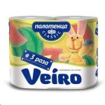 Полотенца бумажные, Вейро 2 шт арт. 6п22 37.5 м Классик плюс двухслойные 150 отрывов спайка