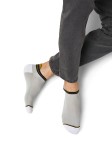 Носки мужские, Omsa (Омса) р. 39-41 (25-27) Active 114 Актив укороченные из хлопка grigio chiaro светло-серый
