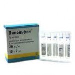 Пипольфен, раствор для внутривенного и внутримышечного введения 25 мг/мл 2 мл 10 шт ампулы