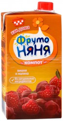 Компот Фрутоняня вишня малина с 5 мес 0.5 л