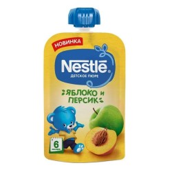 Пюре Nestle яблоко и персик с 6 мес 90 г
