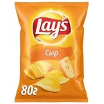Чипсы, Lays (Лейз) 80 г сыр