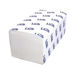 Полотенца бумажные, Lime (Лайм) 23х24х11.5 см 200 шт двухслойные V-сложение белые