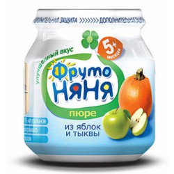 Пюре Фрутоняня яблоко тыква без сахара с 5 мес 80 г