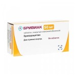 Бривиак, таблетки покрытые пленочной оболочкой 50 мг 56 шт